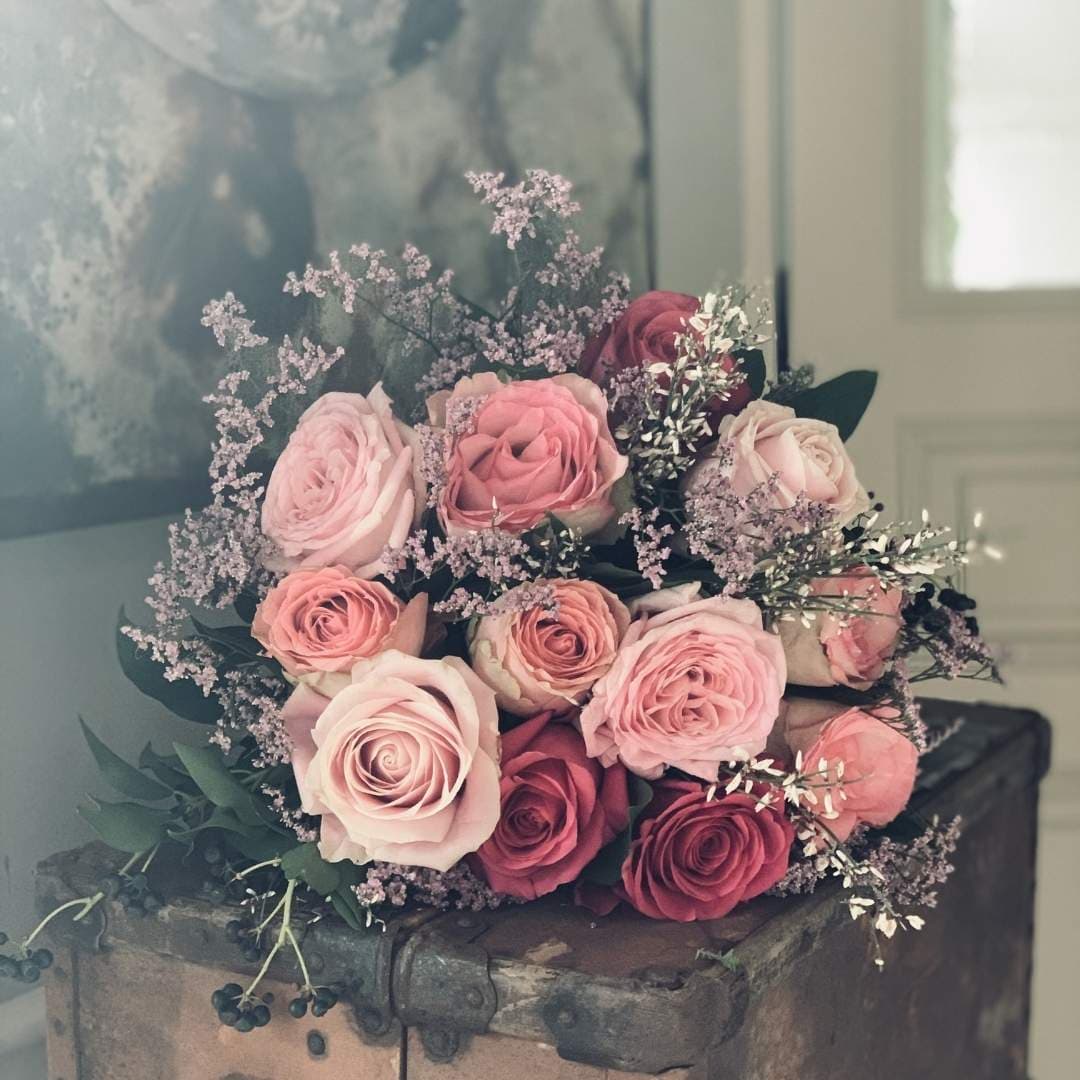 Bouquet de roses artisanal