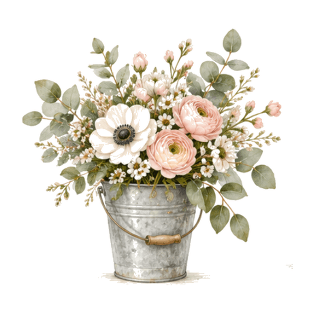 Seau pour conserver la fraîcheur des fleurs