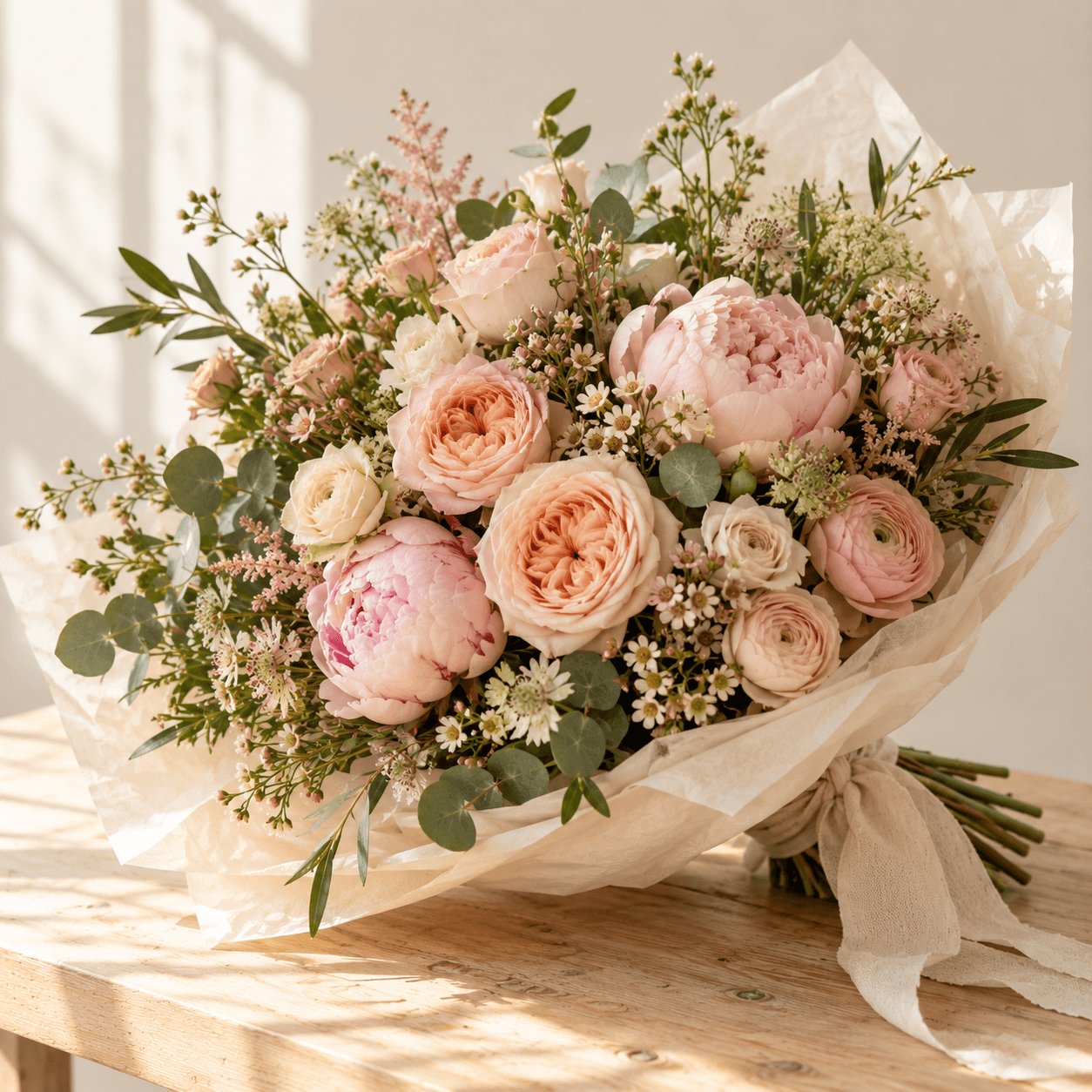 Bouquet d'abonnement Signature Anne Freret — composition florale fraîche livrée chaque mois